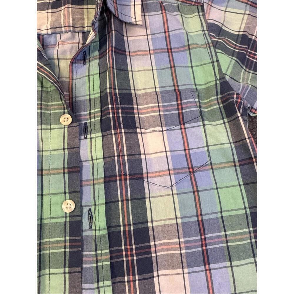 Boys Wrangler Plaid Polo Size 4/5 - Picture 3 of 4